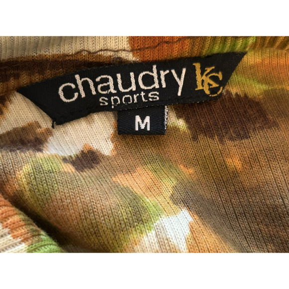 Chaudry Sports Women's V-Neck Autumn Floral Top Beaded Boho Blouse - Size M - Picture 5 of 6